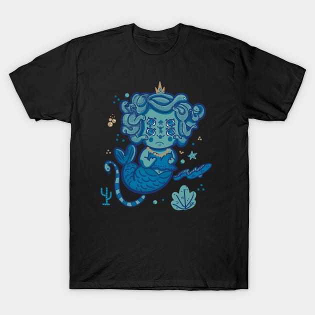 Mermaid medusa T-Shirt by Fluffymafi